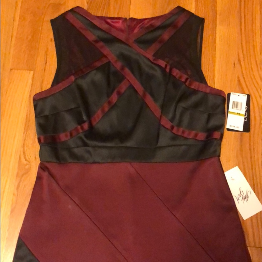 ✨NWT Red and Black Evening Dress - Picture 2 of 7